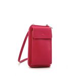 OH MY BAG Mini-sac Pochette En Cuir Grain Italien Street Rouge magenta