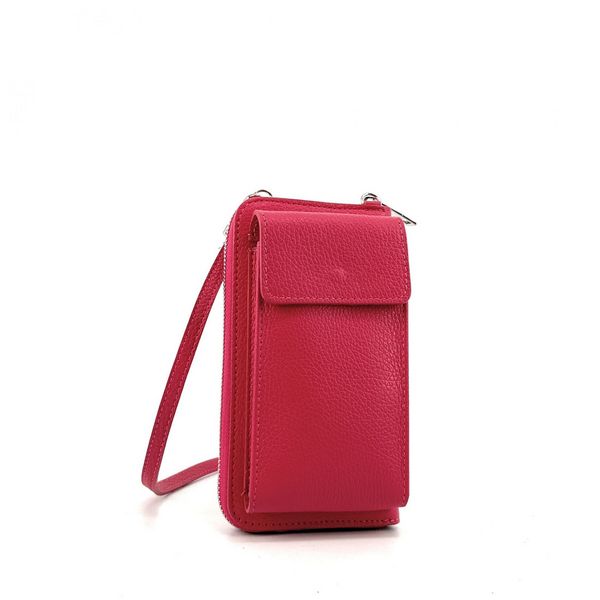 OH MY BAG Mini-sac Pochette En Cuir Grain Italien Street Rouge magenta 1054739