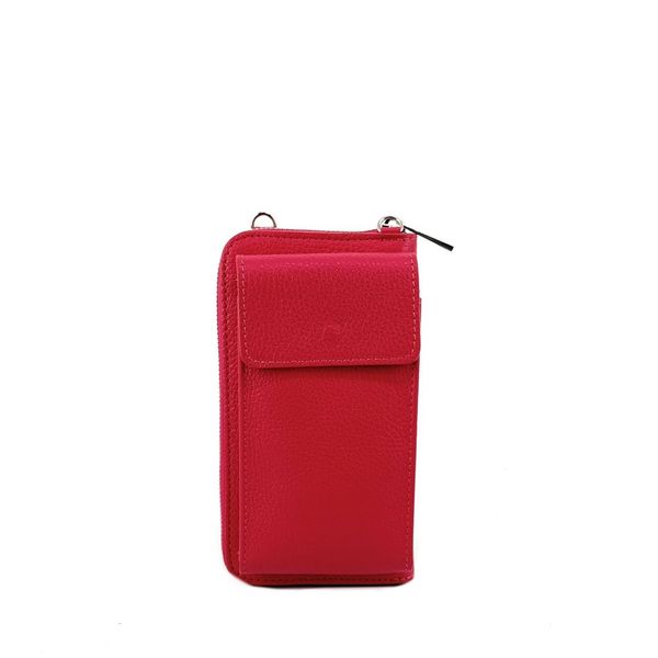 OH MY BAG Mini-sac Pochette En Cuir Grain Italien Street Rouge magenta Photo principale