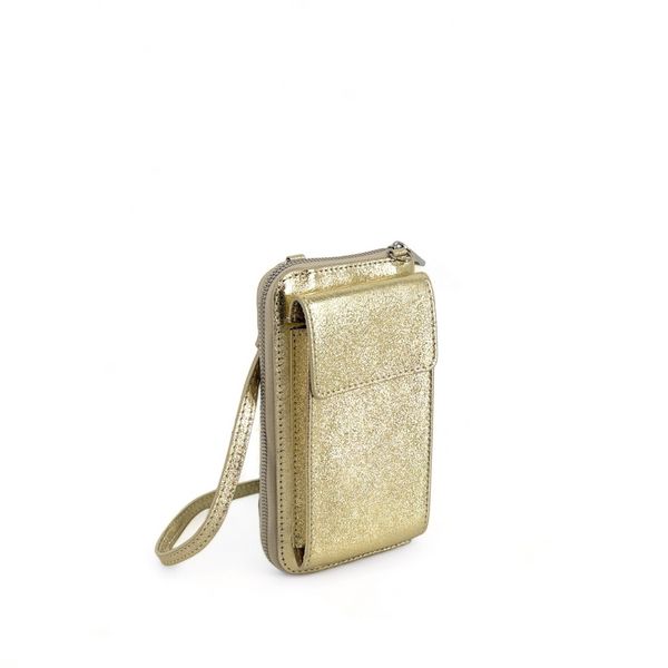 OH MY BAG Mini-sac Pochette En Cuir Grain Italien Street Or ple 1054739