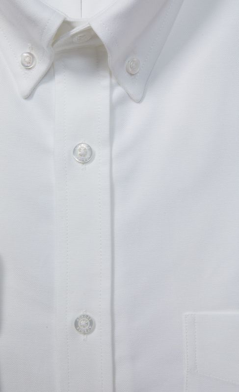 ACROSS Chemise Confort Fit Coton Oxford Authentic Blanc Blanc Photo principale