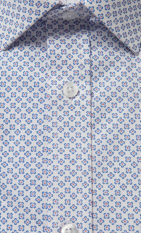 ACROSS Chemise Confort Fit Coton Imprim  Fleurs Bleu Ciel Bleu Ciel Photo principale