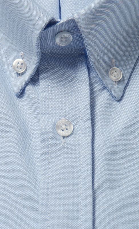 ACROSS Chemise Confort Fit Coton Oxford Authentic Bleu Ciel Bleu Ciel Photo principale
