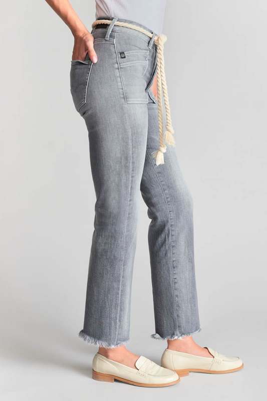 LE TEMPS DES CERISES Jeans Regular, Droit Pricilia, 7/8me GRIS Photo principale