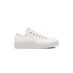 CONVERSE Baskets Converse Chuck Taylor All Star Lift Ox Vintage White / Vintage White / Light Gold