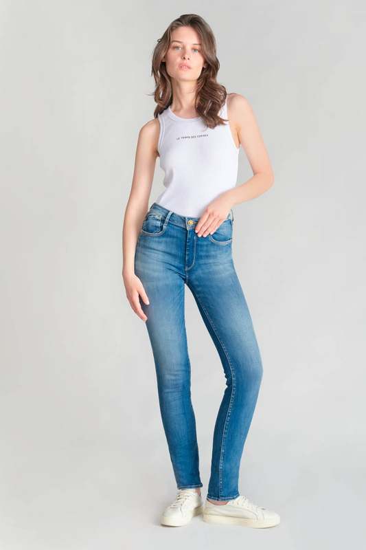 LE TEMPS DES CERISES Jeans Push-up Regular, Droit Taille Haute Pulp, Longueur 34 BLEU 1055961
