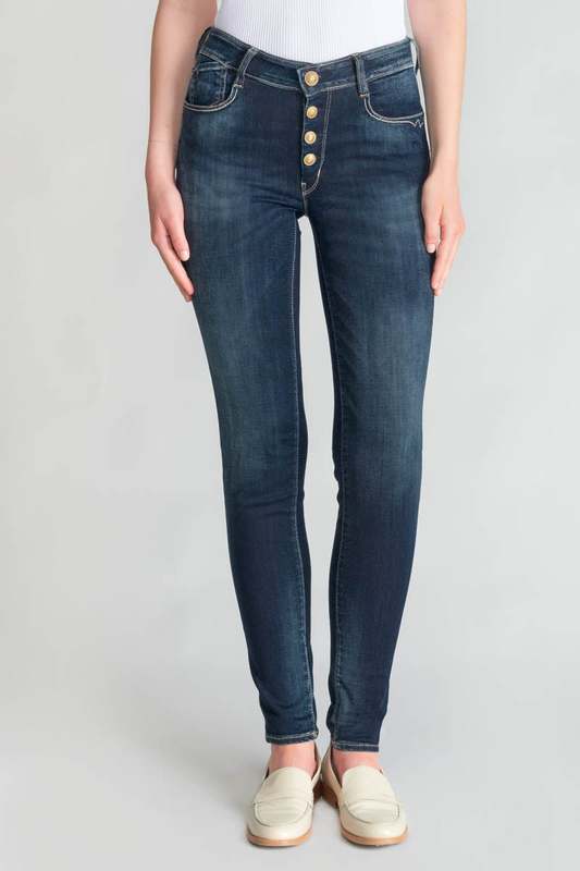 LE TEMPS DES CERISES Jeans Push-up Slim Taille Haute Pulp, Longueur 34 BLEU 1055967