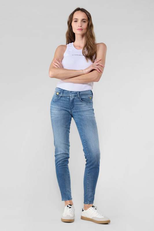 LE TEMPS DES CERISES Jeans Push-up Slim Pulp, 7/8me BLEU 1056321