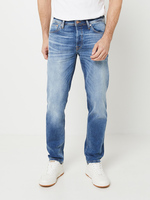 JACK AND JONES Jean Mike Tapered Dlav Coupe Droite En Coton Bio Stretch Bleu Stone