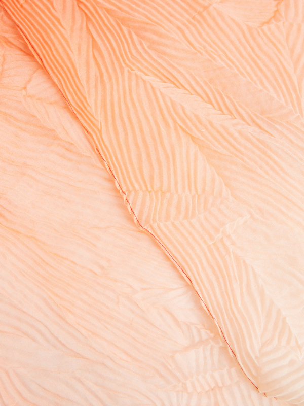 DESIGUAL charpe En Voile Effet Froiss Tie And Dye Orange Photo principale