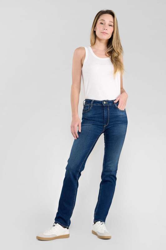 LE TEMPS DES CERISES Jeans Push-up Regular, Droit Taille Haute Pulp, Longueur 34 BLEU 1057543