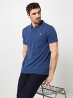 PETROL INDUSTRIES Polo En Jersey Coton Stretch Bleu