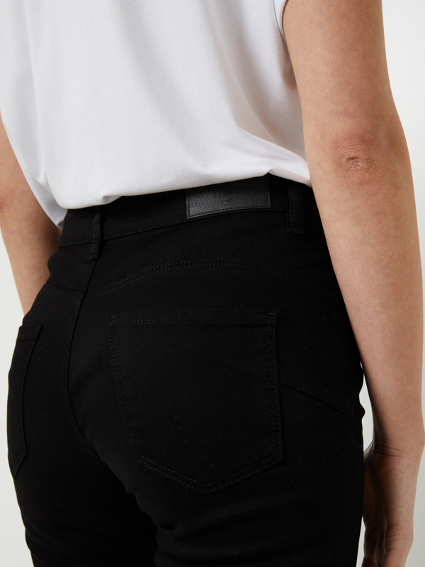 DESIGUAL Pantalon 5 Poches Coupe Skinny Coton Stretch Noir Photo principale
