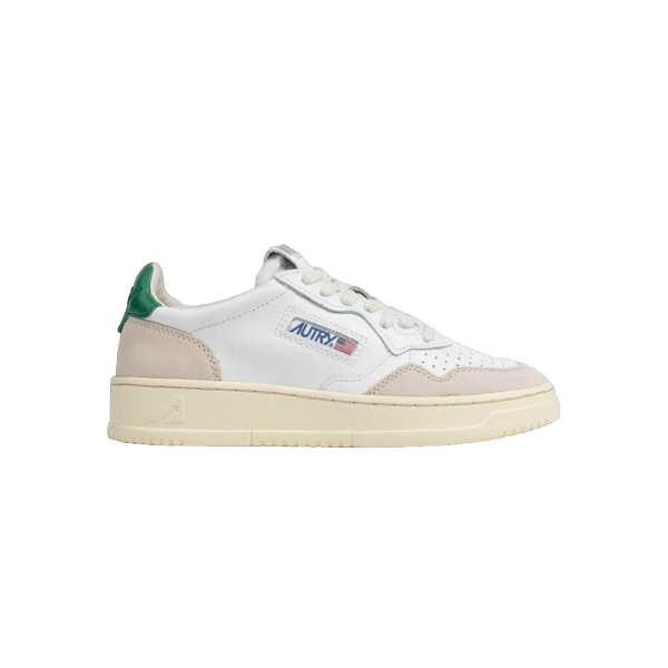 AUTRY Baskets Autry Medalist Low Leat Suede White Green