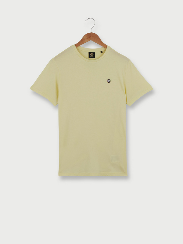 PETROL INDUSTRIES Tee-shirt Manches Courtes 100% Coton Uni Jaune 1059234