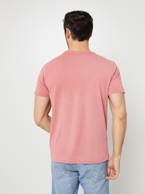 PETROL INDUSTRIES Tee-shirt 100% Coton Uni Avec Poche Poitrine Rouge Photo principale