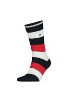 TOMMY HILFIGER Paire De Chaussettes  -  Tommy Hilfiger  -  Cable Rugby  -  Navy / Red  -  Tommy Hilfiger - Homme 001 Navy / Red