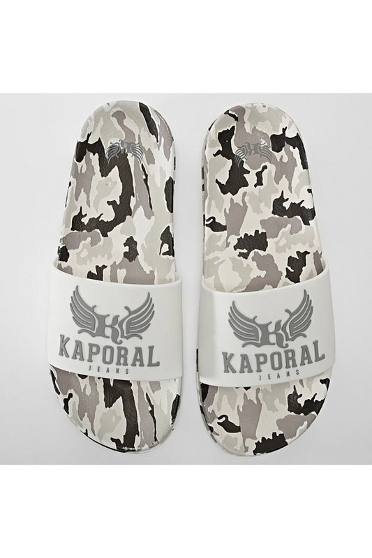 KAPORAL Mules Camouflage Avec Logo Relief   -  Kaporal - Homme BLANC Photo principale