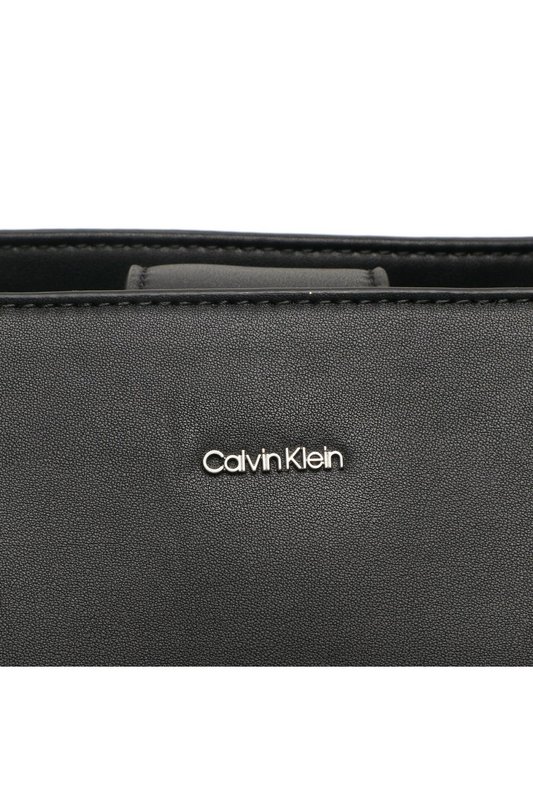 CALVIN KLEIN Sac Cabas Simili Cuir  -  Calvin Klein - Femme BAX Ck Black Photo principale