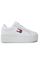 TOMMY JEANS Sneakers Plateforme Cuir  -  Tommy Jeans - Femme YBS White