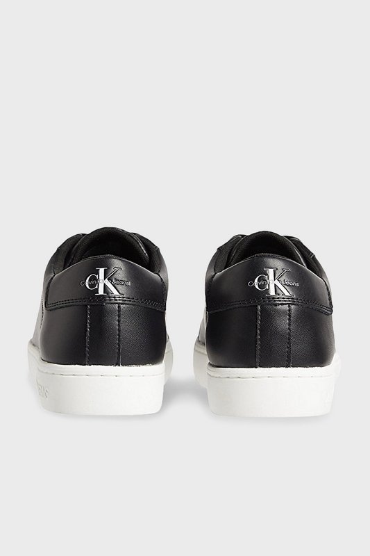 CALVIN KLEIN Sneakers Basses En Cuir  -  Calvin Klein - Homme BDS Black Photo principale