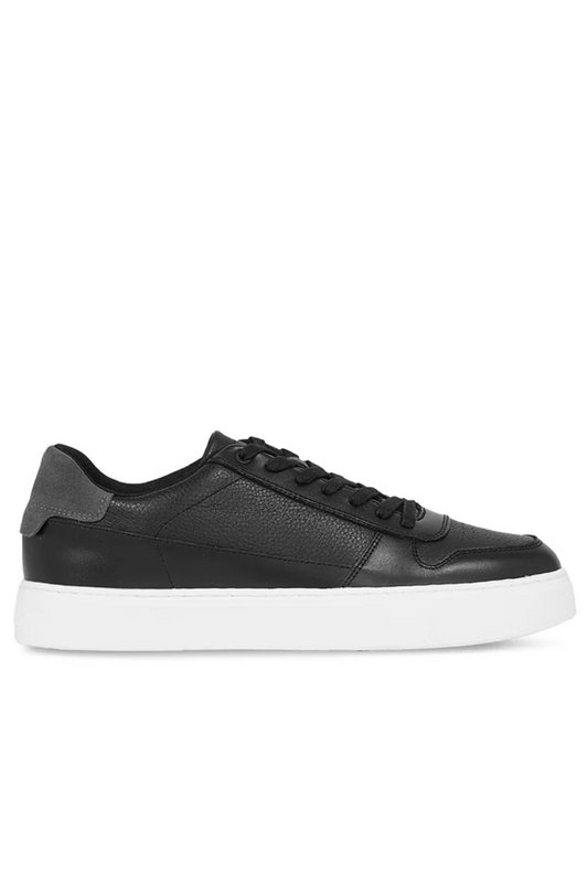 CALVIN KLEIN Sneakers Basses Cuir  -  Calvin Klein - Homme 0GO Black/Magnet 1059793