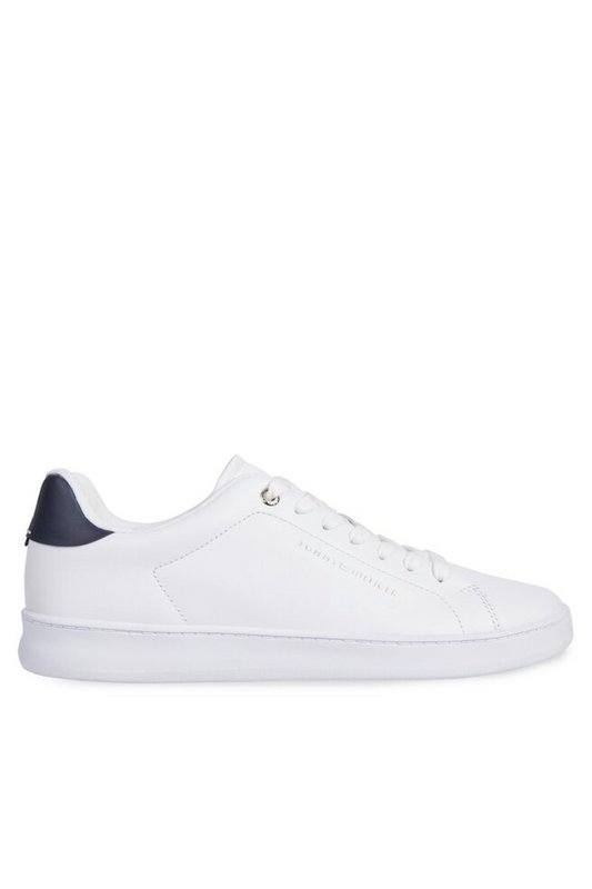 TOMMY HILFIGER Sneakers Basses Cuir  -  Tommy Hilfiger - Homme YBS White Photo principale