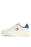 TOMMY JEANS Sneakers Dessus Cuir  -  Tommy Jeans - Homme 0K4 Ivory/Ecru