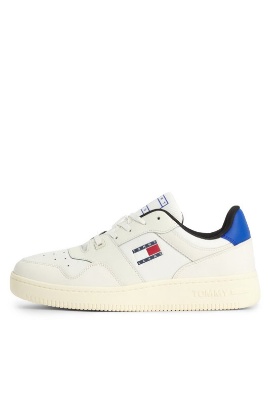 TOMMY JEANS Sneakers Dessus Cuir  -  Tommy Jeans - Homme 0K4 Ivory/Ecru Photo principale