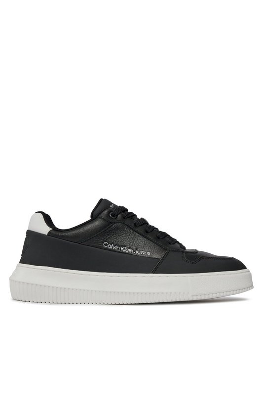 CALVIN KLEIN Sneakers Basses Cuir  -  Calvin Klein - Homme 0GM Black/Bright White 1059849