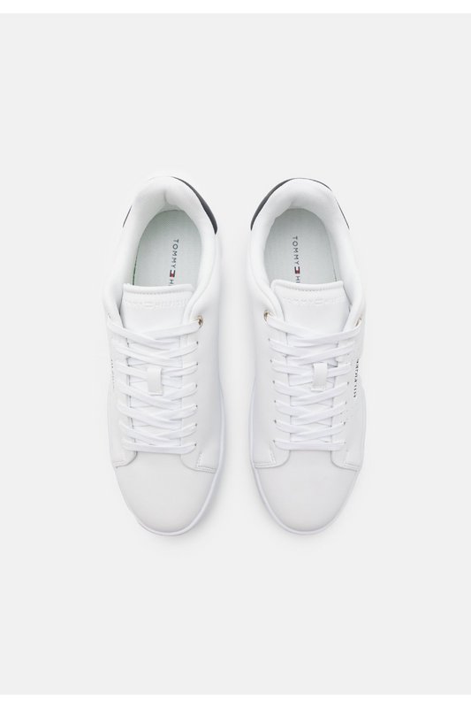 TOMMY HILFIGER Sneakers Lifestyle En Cuir  -  Tommy Hilfiger - Homme YBS White Photo principale