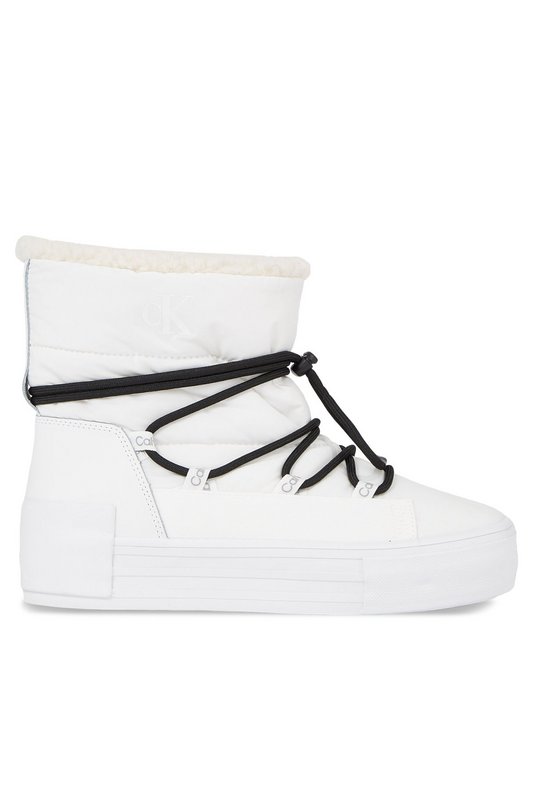 CALVIN KLEIN Boots Fourres  -  Calvin Klein - Femme YBR Bright White/Black 1059866