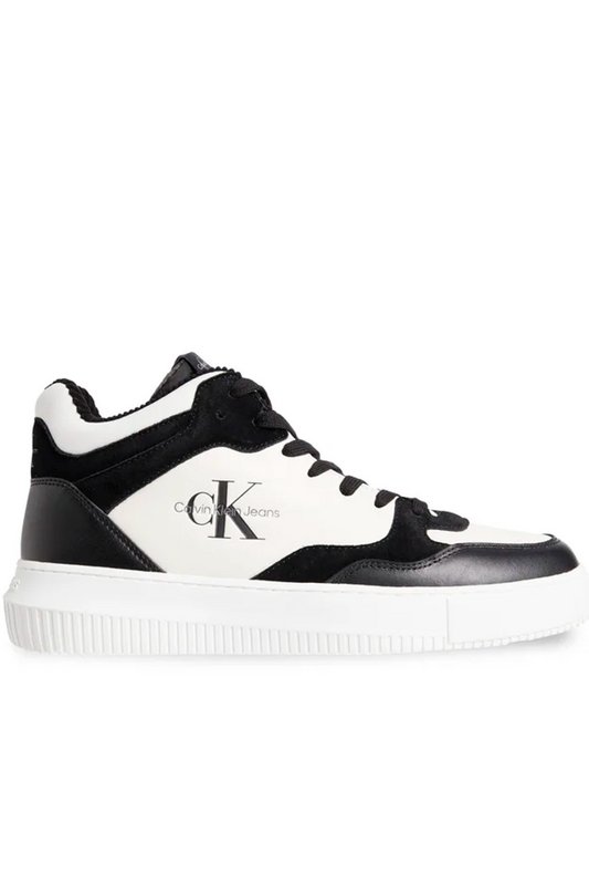 CALVIN KLEIN Sneakers Montantes Cuir  -  Calvin Klein - Homme 00W Black/Creamy White 1059879