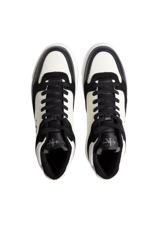 CALVIN KLEIN Sneakers Montantes Cuir  -  Calvin Klein - Homme 00W Black/Creamy White Photo principale