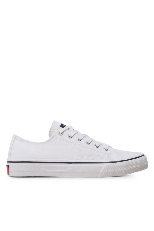 TOMMY JEANS Sneakers Basses En Toile  -  Tommy Jeans - Homme YBR White 1059887