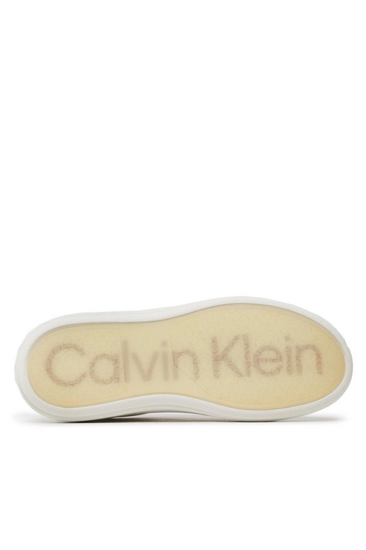 CALVIN KLEIN Sneakers Basses Monochrome  -  Calvin Klein - Femme YBJ Marshmallow Photo principale