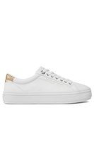 TOMMY HILFIGER Sneakers Basses Coton  -  Tommy Hilfiger - Femme YBS White