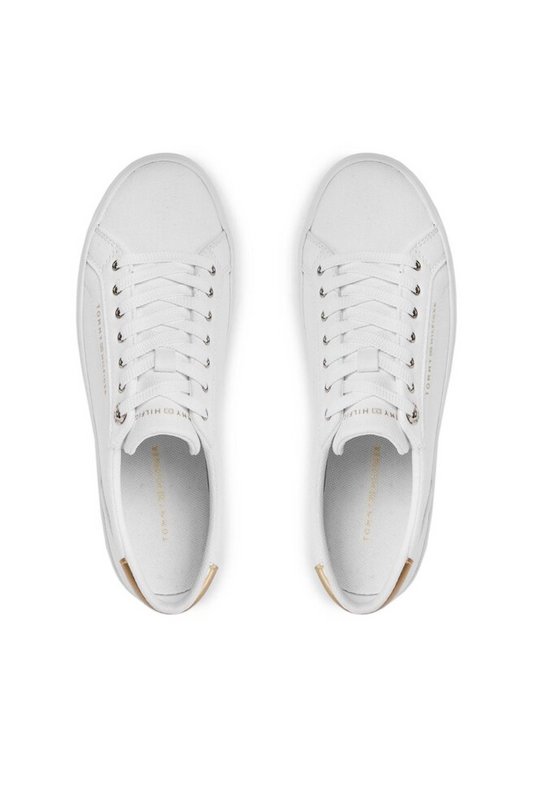 TOMMY HILFIGER Sneakers Basses Coton  -  Tommy Hilfiger - Femme YBS White Photo principale