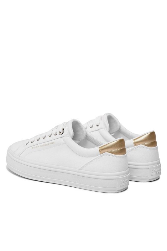 TOMMY HILFIGER Sneakers Basses Coton  -  Tommy Hilfiger - Femme YBS White Photo principale