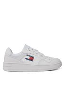 TOMMY JEANS Sneakers Basses Cuir Retro  -  Tommy Jeans - Femme YBS White
