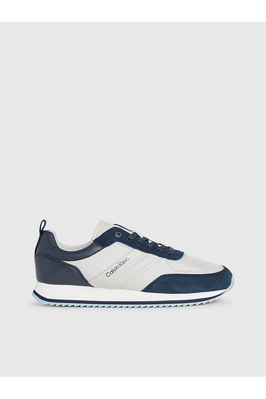 CALVIN KLEIN Sneakers Dessus Cuir Textile  -  Calvin Klein - Homme 0GY Calvin Navy/Light Grey 1059971