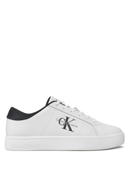 CALVIN KLEIN Sneakers Basses Dessus Cuir  -  Calvin Klein - Homme 01W Bright White/Black 1059988