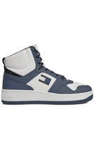 TOMMY JEANS Baskets Montantes En Cuir  -  Tommy Jeans - Homme C1G Navy