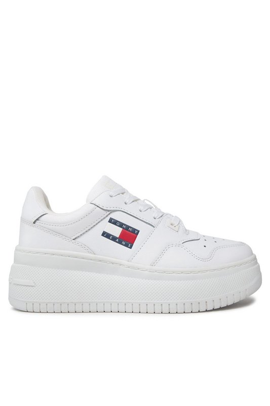 TOMMY JEANS Sneakers Plateforme Logo Incrust  -  Tommy Jeans - Femme YBS White 1060016