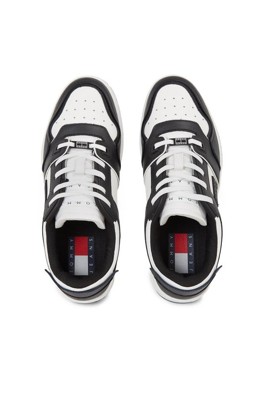 TOMMY JEANS Sneakers Dessus Cuir  -  Tommy Jeans - Homme BDS Black/ White Photo principale