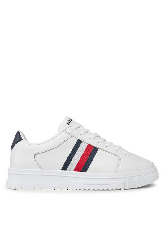TOMMY HILFIGER Sneakers Supercup Stripes  -  Tommy Hilfiger - Homme YBS White Photo principale