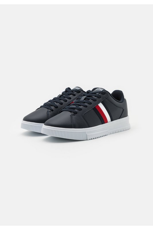TOMMY HILFIGER Sneakers Supercup Stripes  -  Tommy Hilfiger - Homme DW5 Desert Sky Photo principale