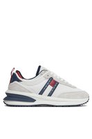 TOMMY JEANS Sneakers Cuir Et Tissu Patch Logo  -  Tommy Jeans - Homme 0G1 Rwb