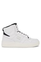 TOMMY JEANS Baskets Cuir Montantes  -  Tommy Jeans - Homme YBL Ecru