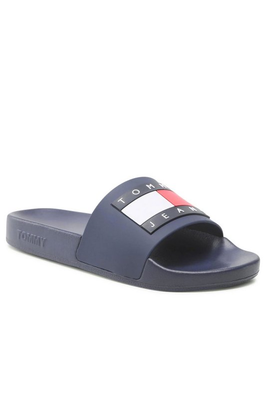TOMMY JEANS Mules Pvc Gros Logo  -  Tommy Jeans - Femme C87 Twilight Navy Photo principale